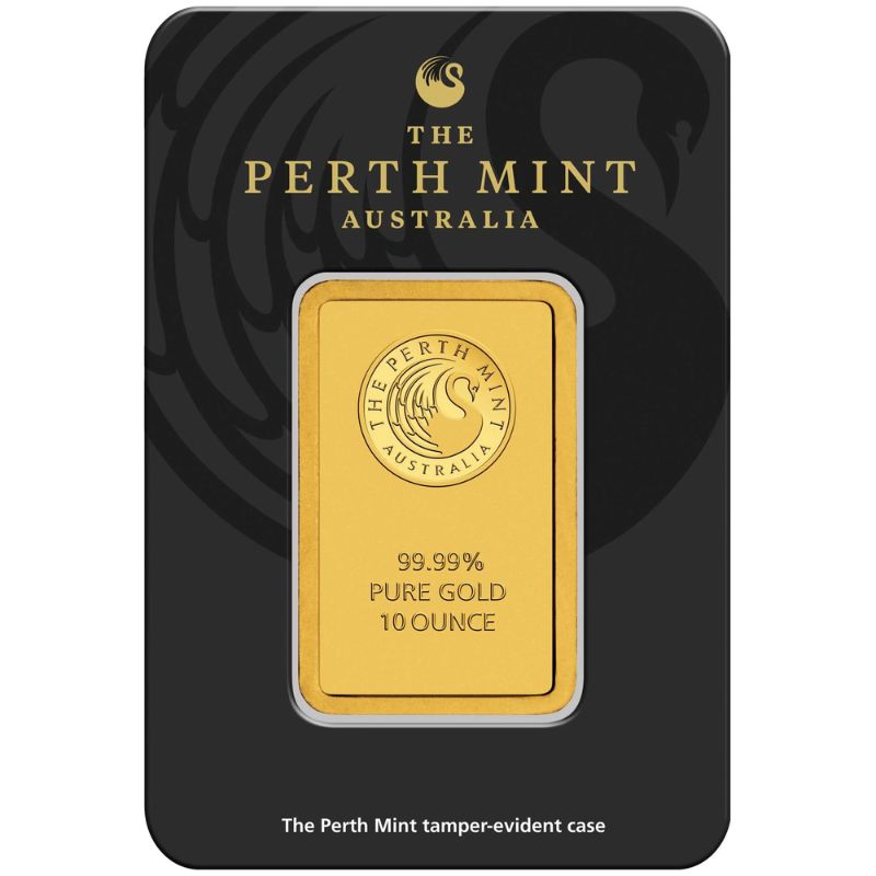 Perth Mint Gold 10oz Minted Bar