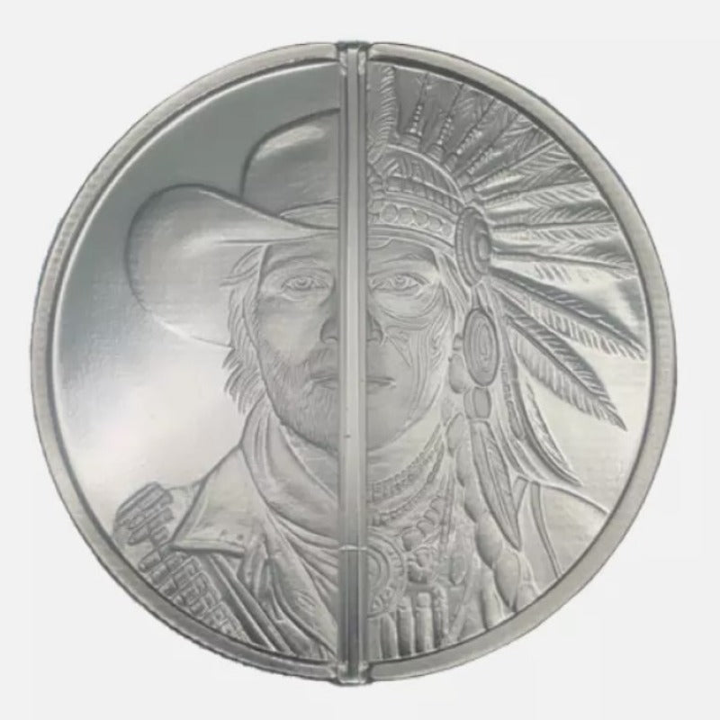Elemetal Western Warrior Divisible Silver 1oz Round