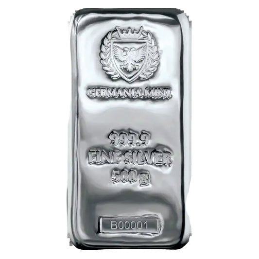Germania Mint Silver 500g Cast Bar