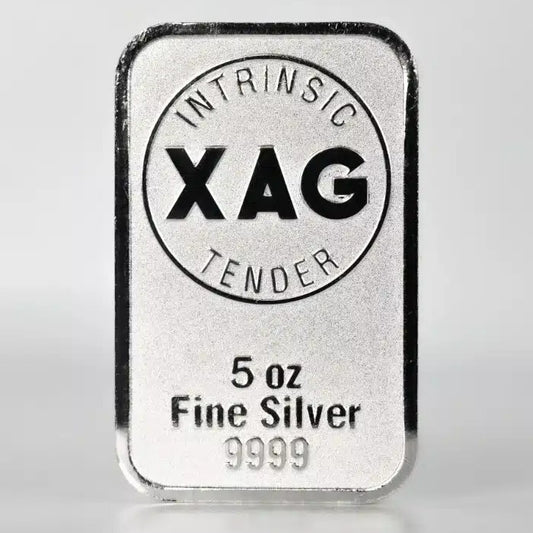 Intrinsic Tender XAG Silver 5oz Minted Bar