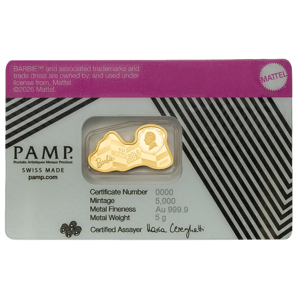 Pamp Barbie Gold 5g Bar