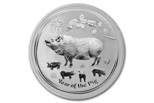 Perth Mint 2019 Lunar Pig Silver 2oz Coin