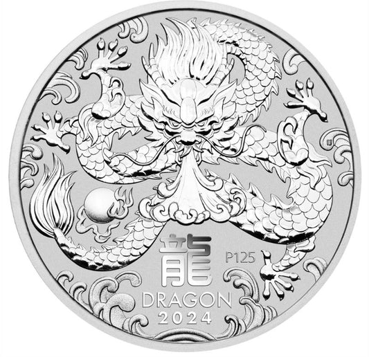 Perth Mint 2024 Lunar Dragon Silver 5oz Coin