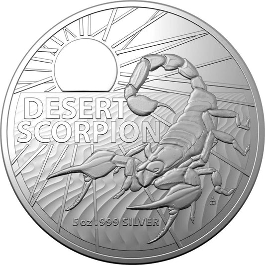 RAM 2022 Desert Scorpion Silver 5oz Coin