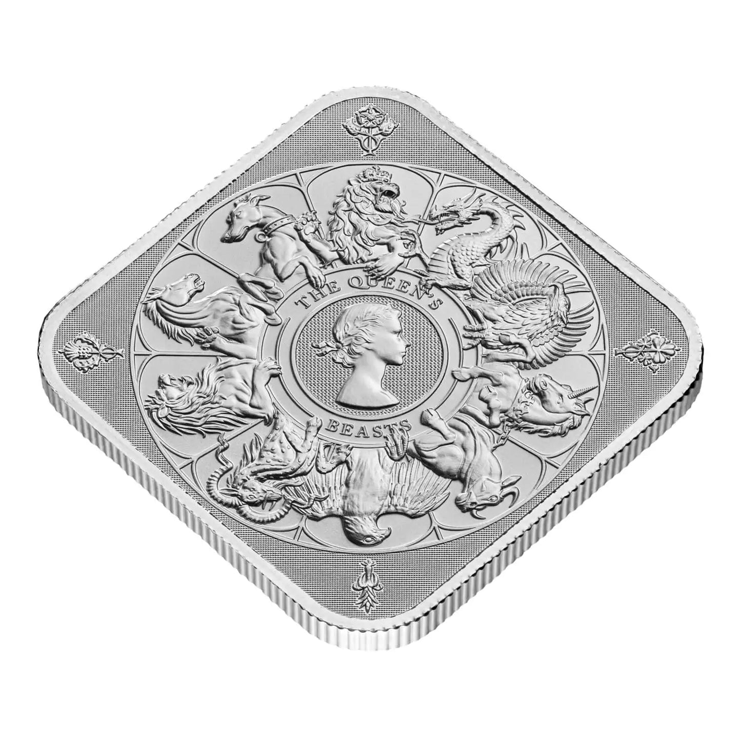 Royal Mint Queens Beast Completer Silver 10oz Minted Bar