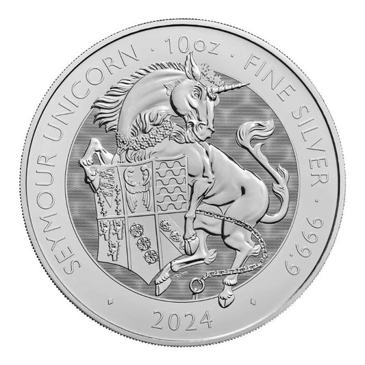 Royal Mint 2024 Tudor Beast Seymour Unicorn Silver 10oz Coin