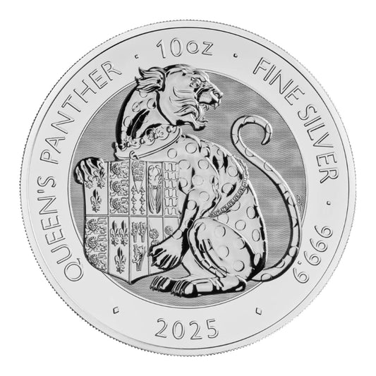Royal Mint 2025 Tudor Beast Panther Silver 10oz Coin