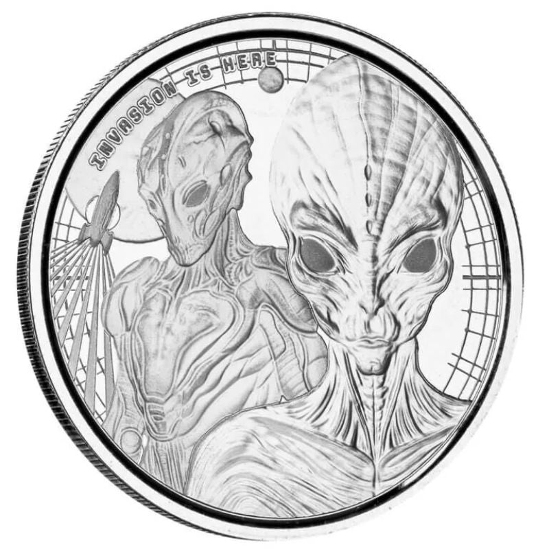 Scottsdale 2023 Ghana Alien Silver 1oz Coin