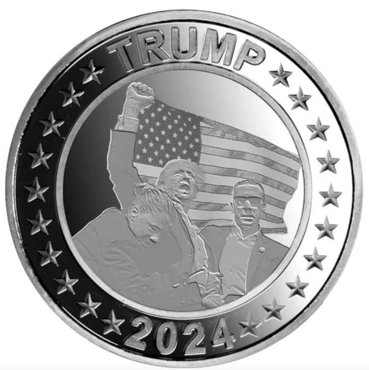2024 Trump Assassination Attempt Silver 1oz Round